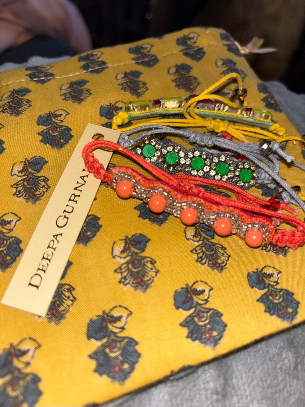 Set of 3 Deepa Gurnani bracelets